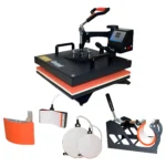 Dna estampadora sublimadora manual plana 30x38 5en1 negra global