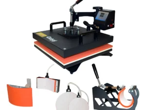 estampadora sublimadora manual plana 30x38 5en1 negra global