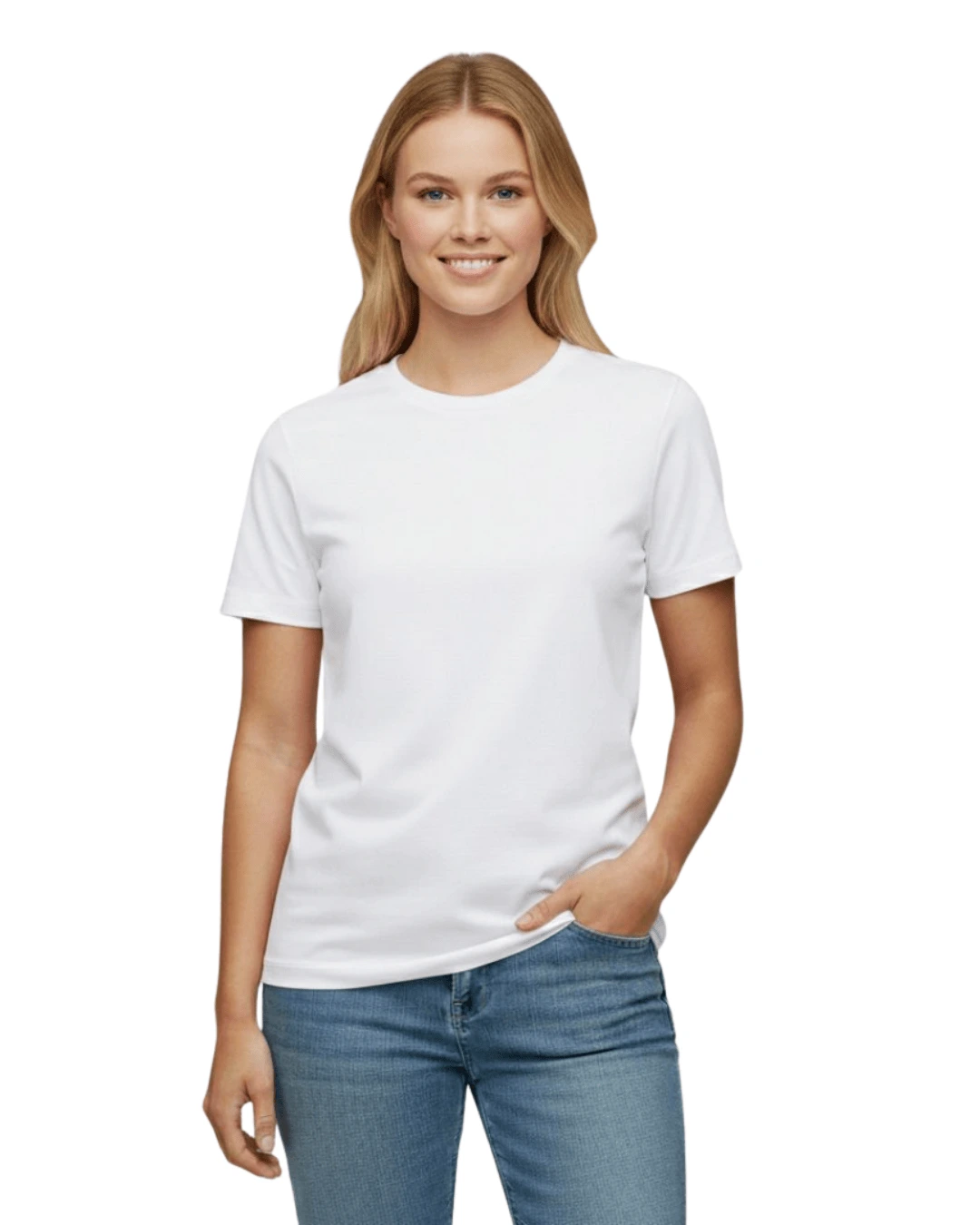 remera blanca unisex adulto de algodón peinado 24.1 remera blanca unisex adulto de algodón peinado 24.1