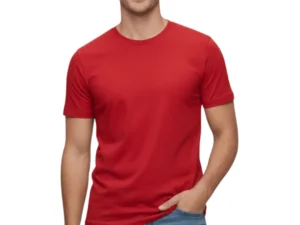 remera roja unisex adulto de algodón peinado 24.1