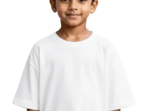 remera oversize algodón premium negra/bca juniors