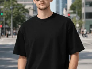 remera oversize algodon peinado