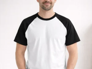 remera ranglan spum, blanca manga negra