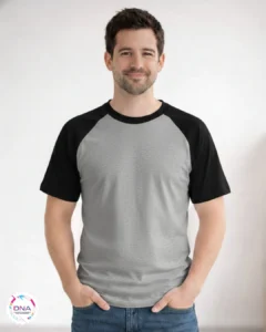 remera ranglan spum, gris mangas negra