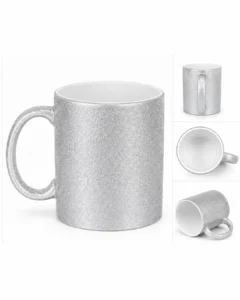 Taza Ceramica Importada con Glitter Sublimable